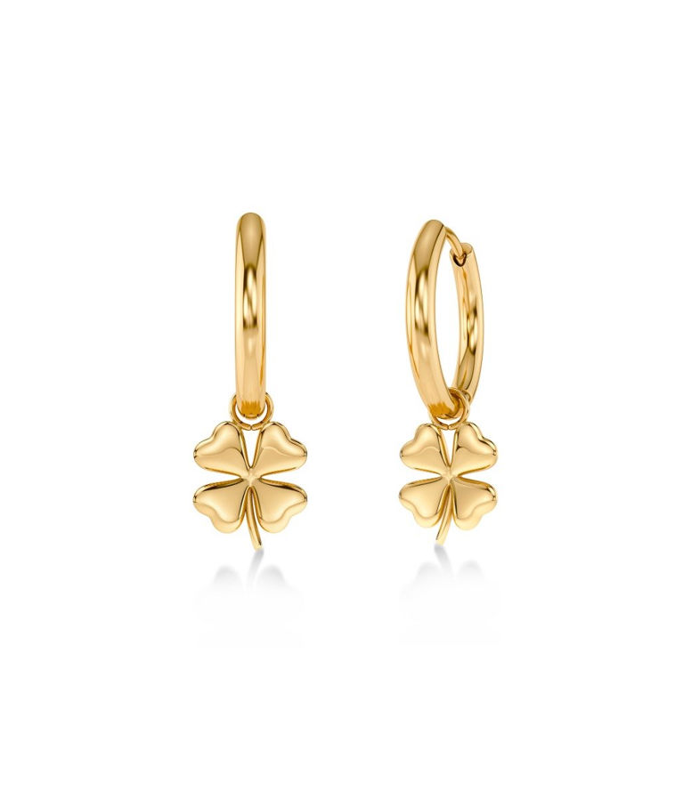 Stålörhängen Lucky Mini Hoops Gold SP26