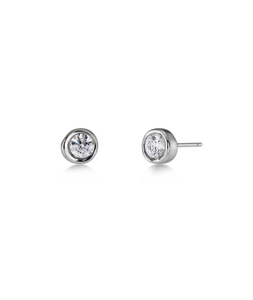 Stålörhängen Ocean Gem Studs Steel SP26