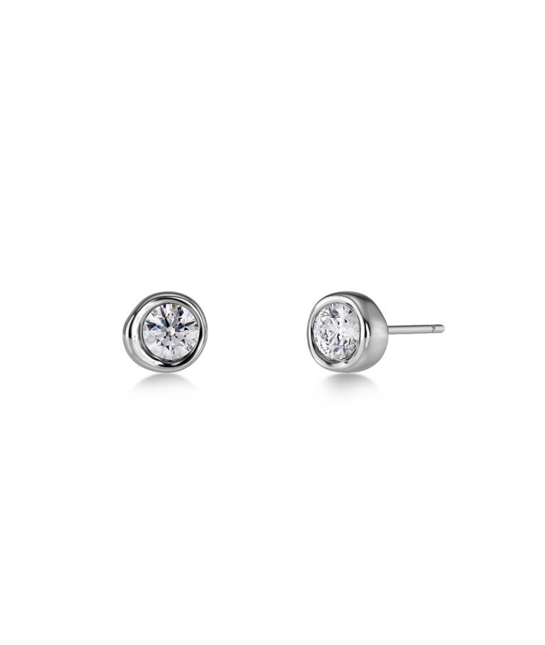 Stålörhängen Ocean Gem Studs Steel SP26