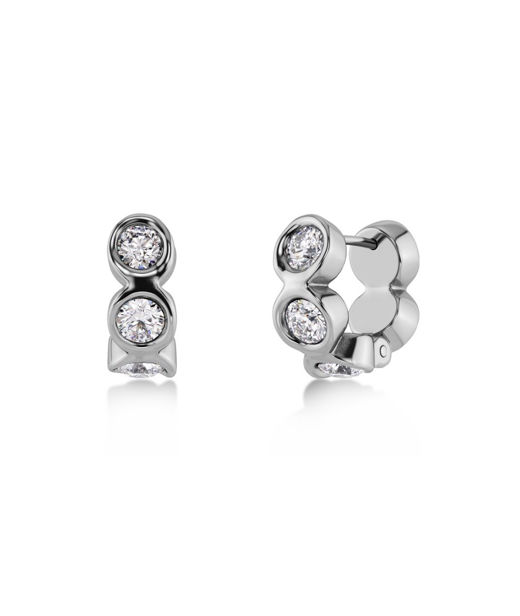 Stålörhängen Ocean Gem Hoops Steel SP26