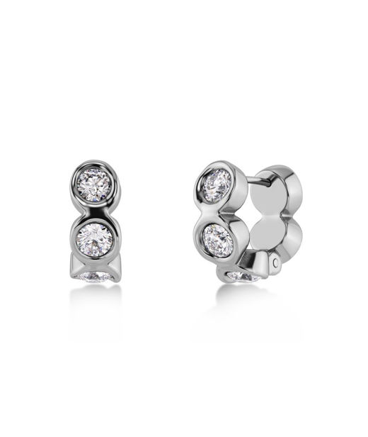 Stålörhängen Ocean Gem Hoops Steel SP26