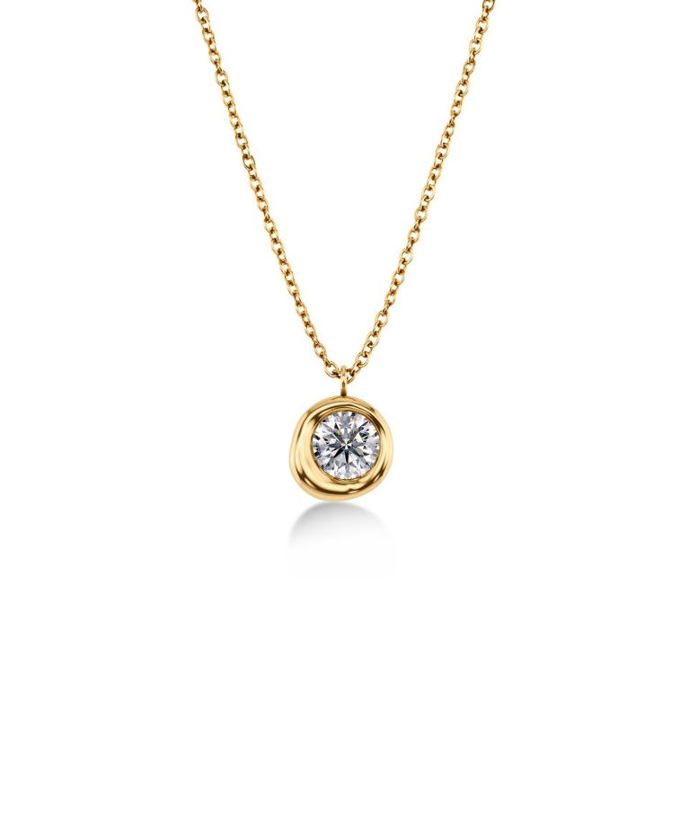 Stålhalsband Ocean Gem Necklace S Gold SP26