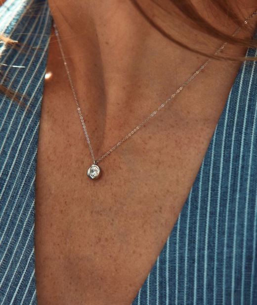 Stålhalsband Ocean Gem Necklace S Steel SP26