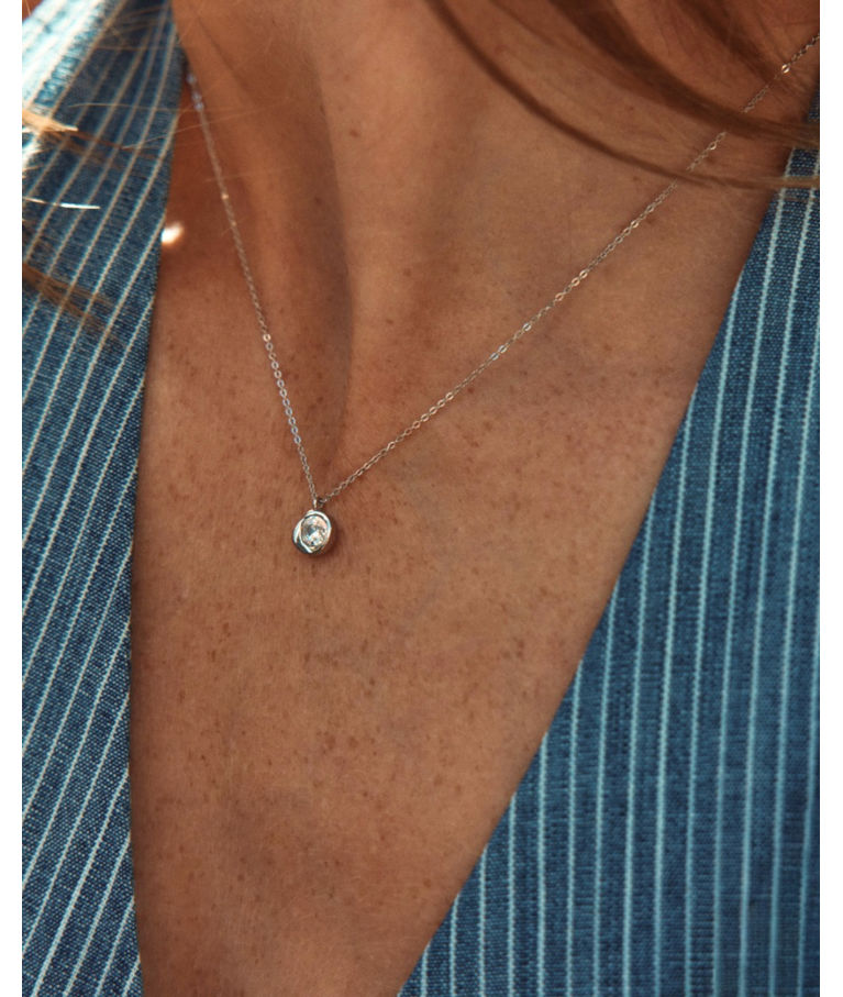 Stålhalsband Ocean Gem Necklace S Steel SP26