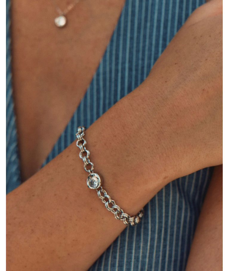 Stålarmband Ocean Gem Bracelet L Steel SP26