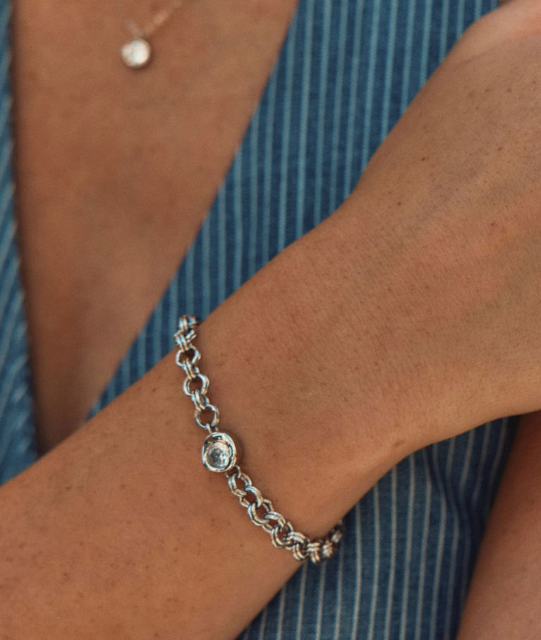 Stålarmband Ocean Gem Bracelet L Steel SP26