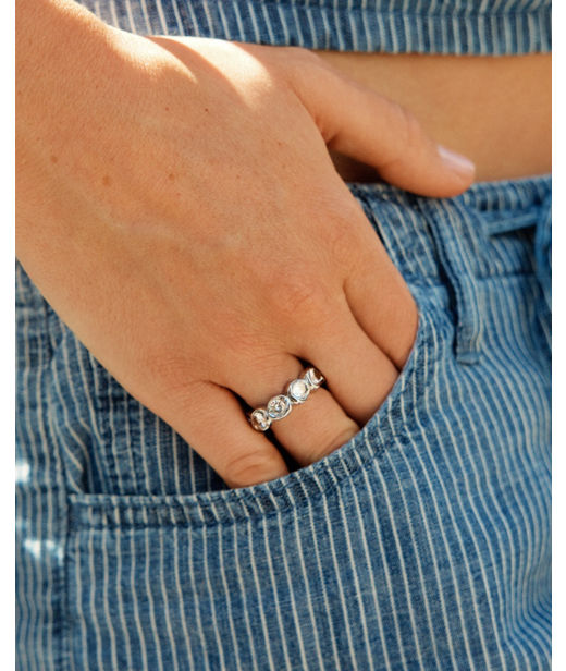 Stålring Ocean Gem Ring Steel SP26