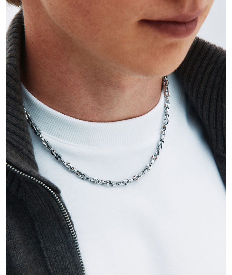 Stålhalsband Nico Necklace Steel SP26