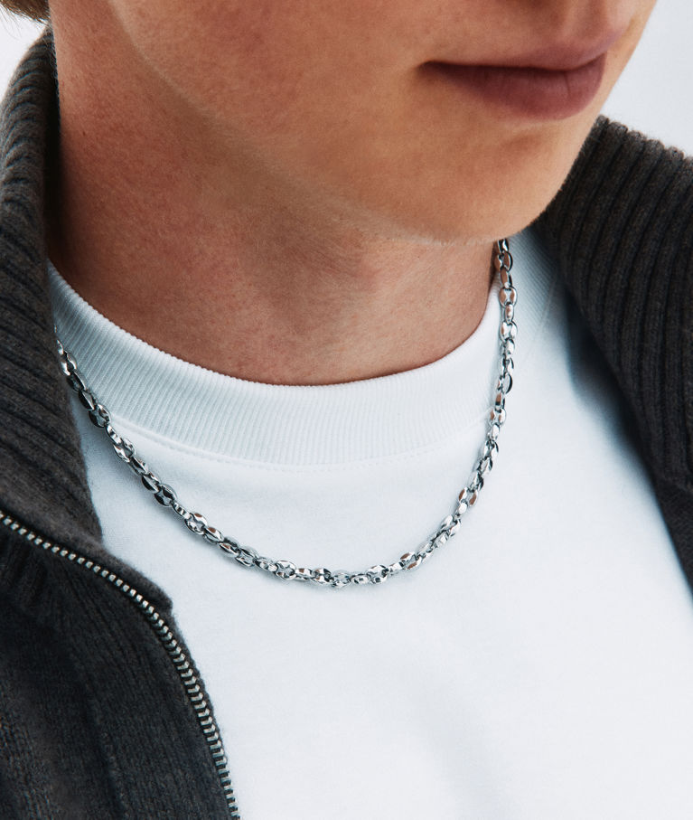 Stålhalsband Nico Necklace Steel SP26