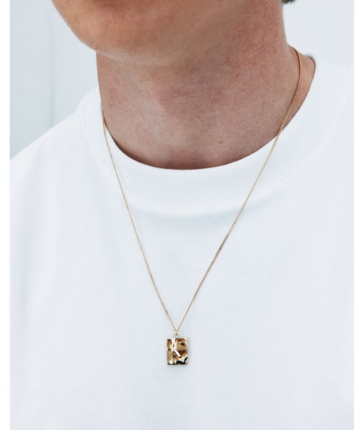 Stålhalsband River Necklace Gold SP26