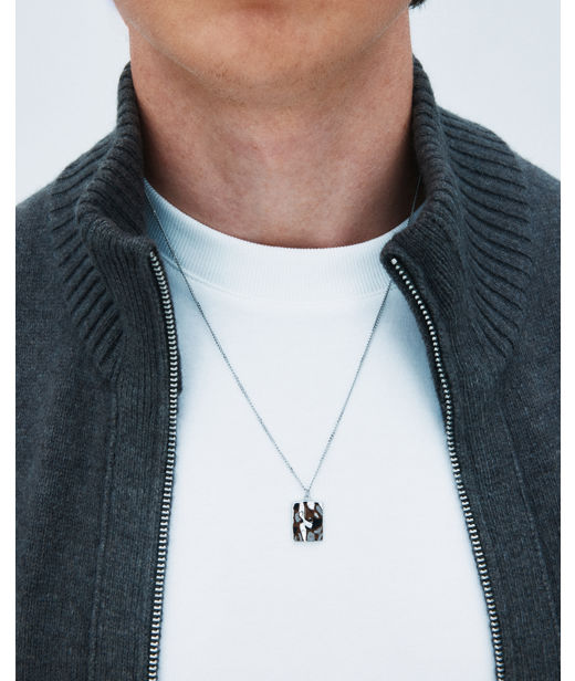 Stålhalsband River Necklace Steel SP26