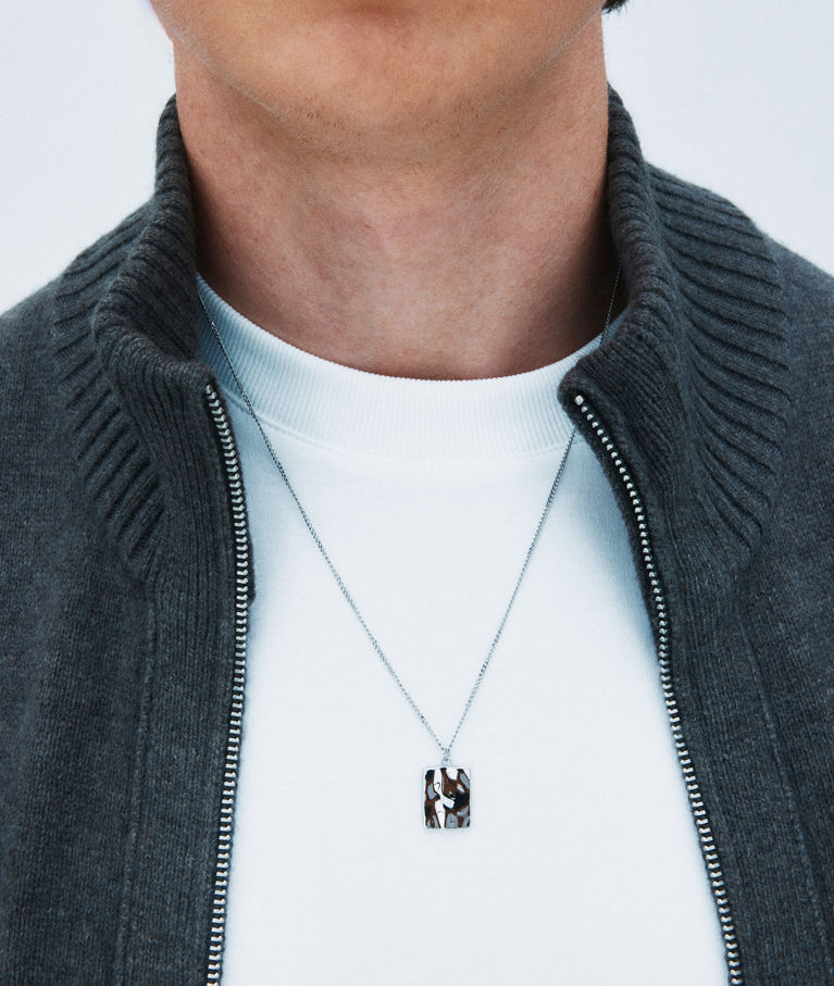 Stålhalsband River Necklace Steel SP26
