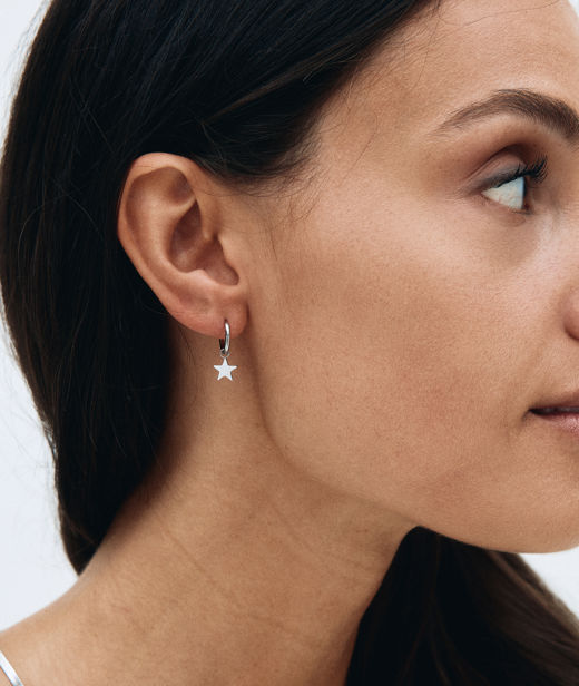 Stålörhänge Sirius Hoops