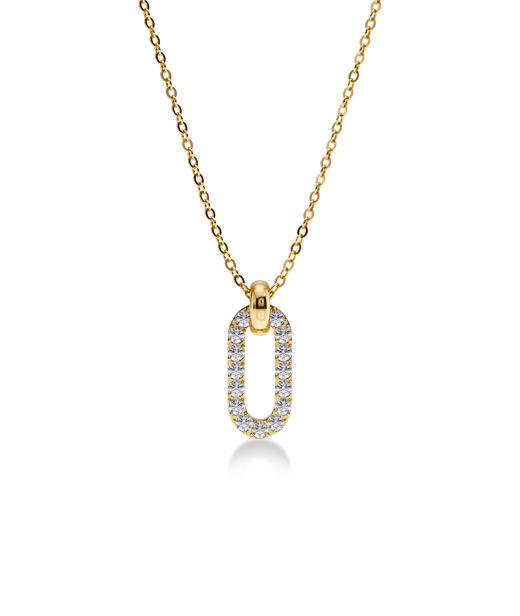 Stålhalsband Inez Gold