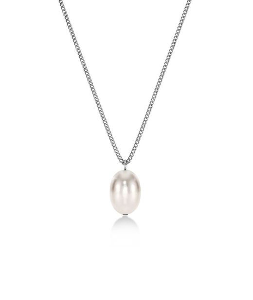 Stålhalsband Perla L