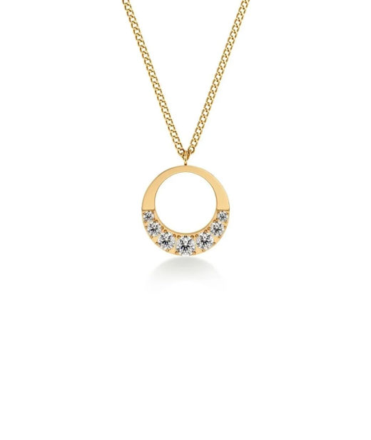 Stålhalsband Monarch Necklace S Gold SP26