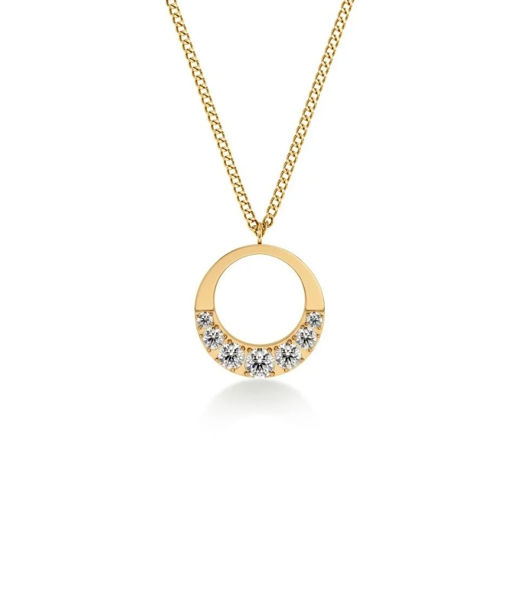 Stålhalsband Monarch Necklace S Gold SP26