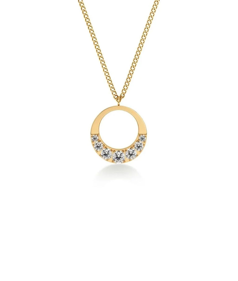 Stålhalsband Monarch Necklace S Gold SP26