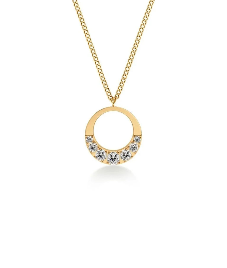 Stålhalsband Monarch Necklace S Gold SP26