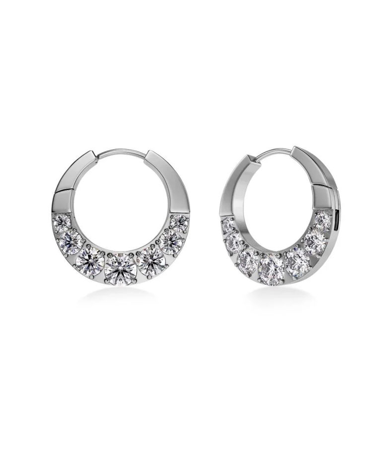Stålörhängen Monarch Hoops L Steel SP26