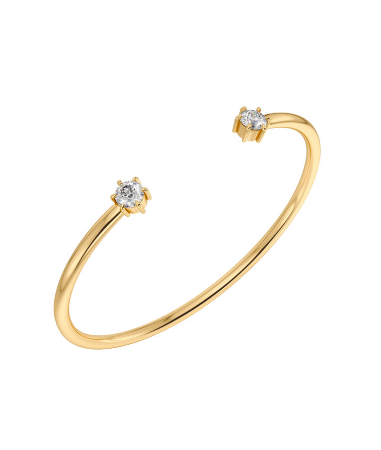 Stålarmband Crown Bangle Gold SP26