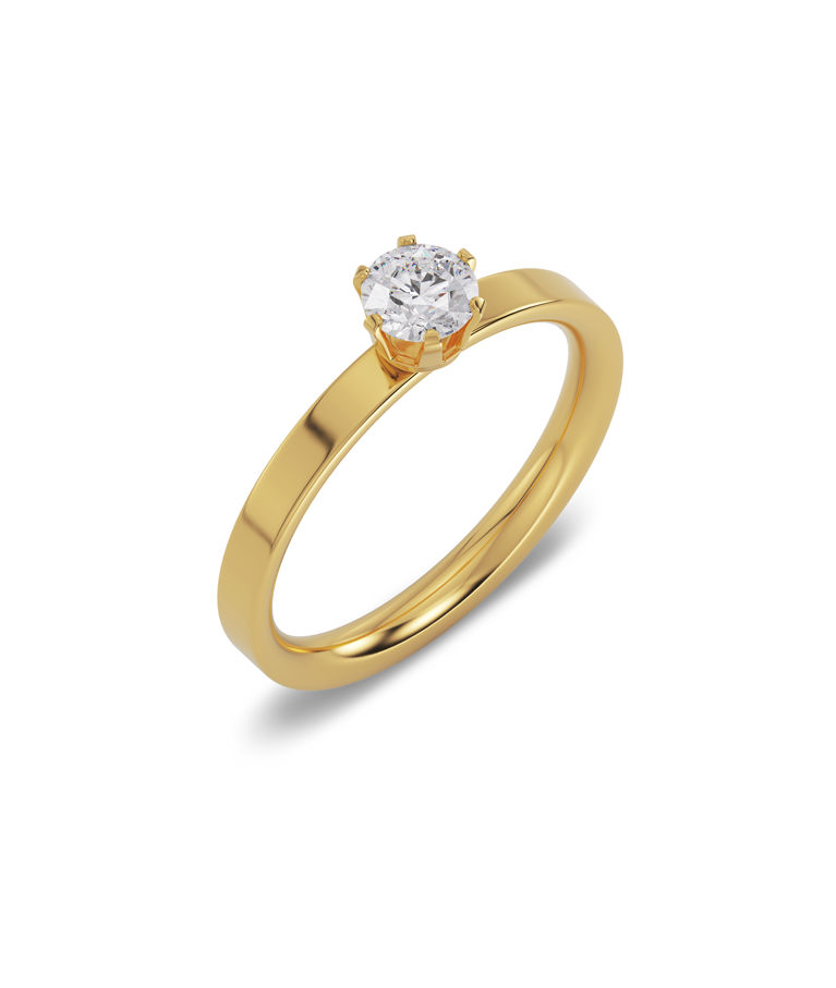 Stålring Crown Gold CC SIZE S