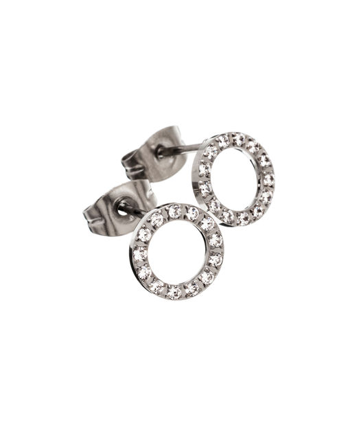 Stålörhänge Glow Mini studs CC