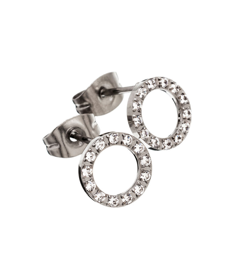 Stålörhänge Glow Mini studs CC