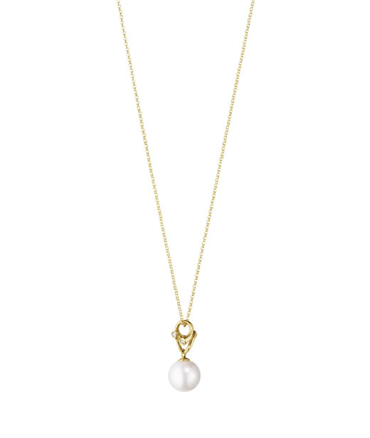 18K gg Halsband Magic Pärla 0,04ct.