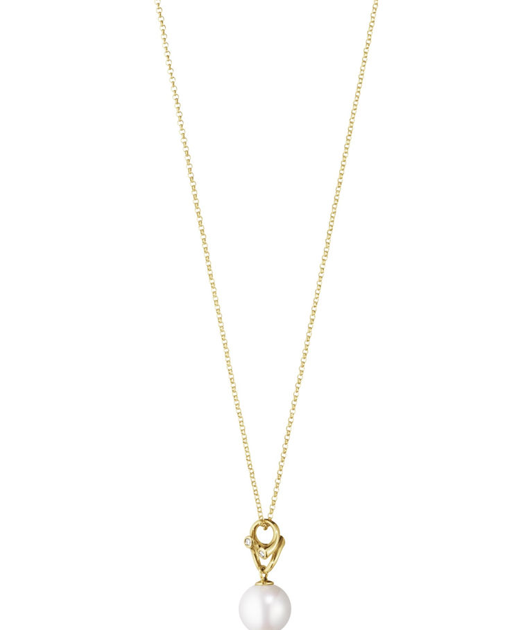 18K gg Halsband Magic Pärla 0,04ct.
