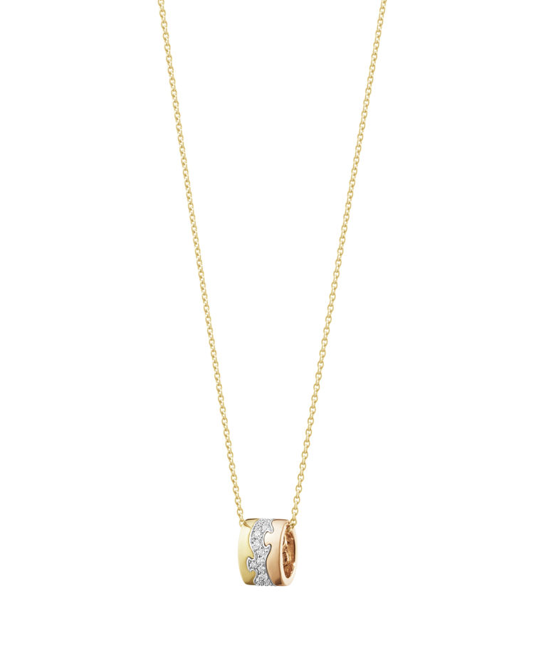 18k gg halsband Fusion 0,19ct