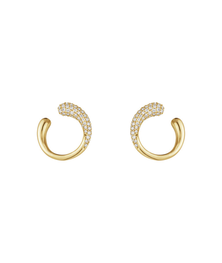 18k gg örhänge Mercy Pavé 0,38ct