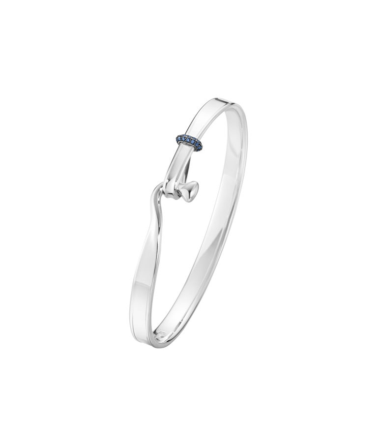 Silverarmband Torun 0,08ct blue sapphire