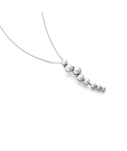 Silverhalsband Moonlight Grapes long