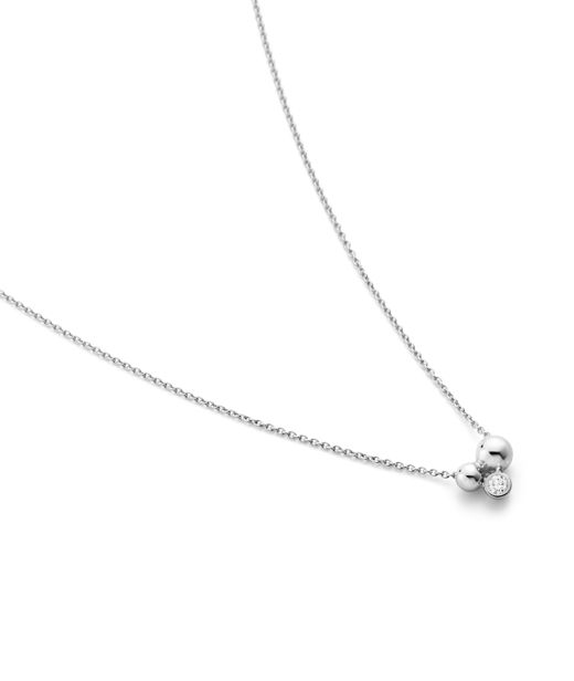 Silverhalsband Grape 0,07ct