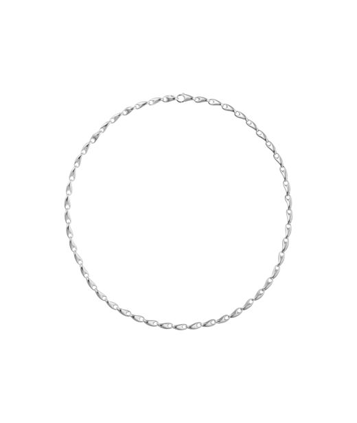 Silverhalsband Link Reflect Slim 45cm