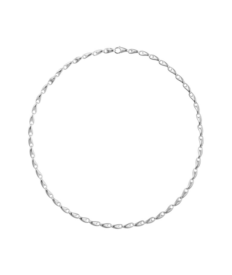 Silverhalsband Link Reflect Slim 45cm