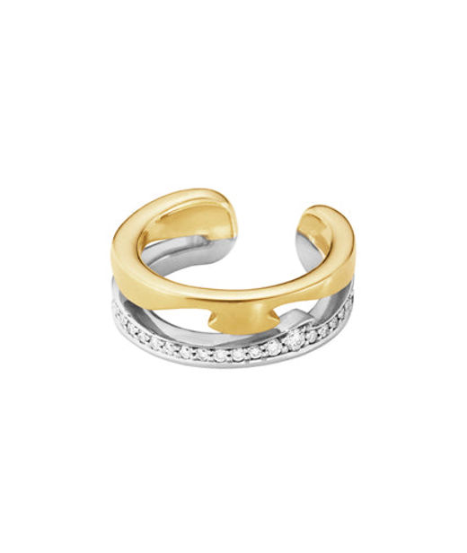 18k gg/vg örhänge Fusion Cuff Pavé 0,10ct
