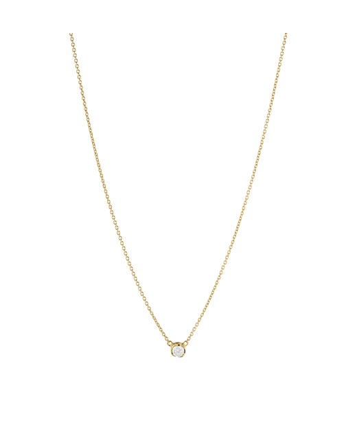 18k gg halsband GJ Signature Solitaire 0,10ct