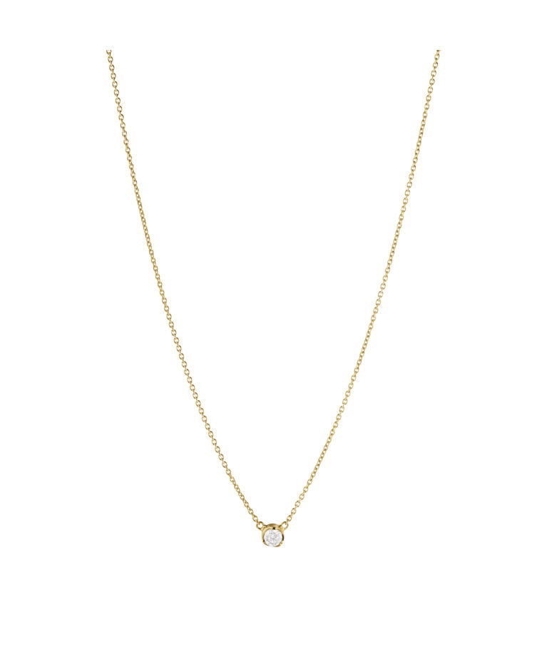 18k gg halsband GJ Signature Solitaire 0,10ct