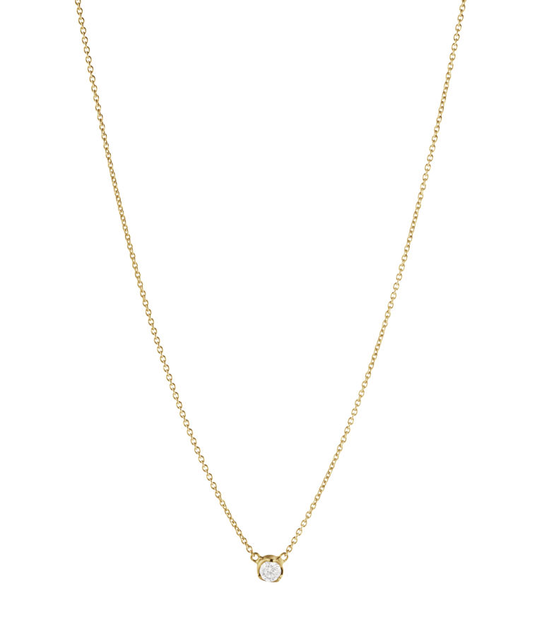 18k gg halsband GJ Signature Solitaire 0,10ct