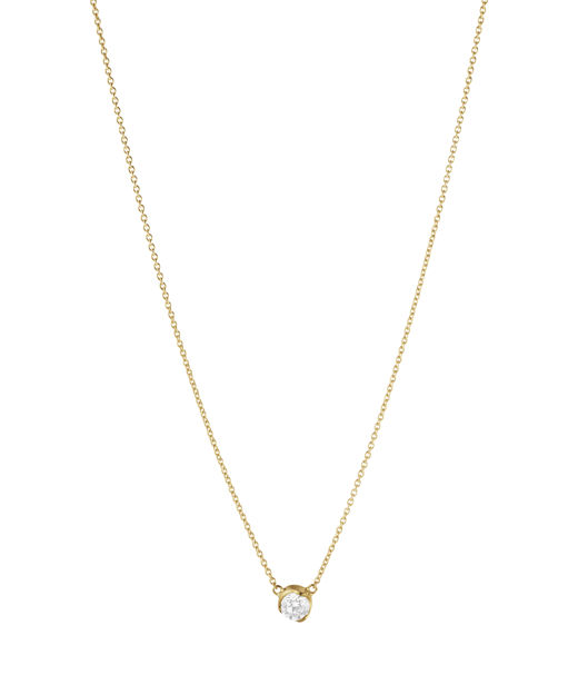 18k gg halsband GJ Signature Solitaire 0,20ct