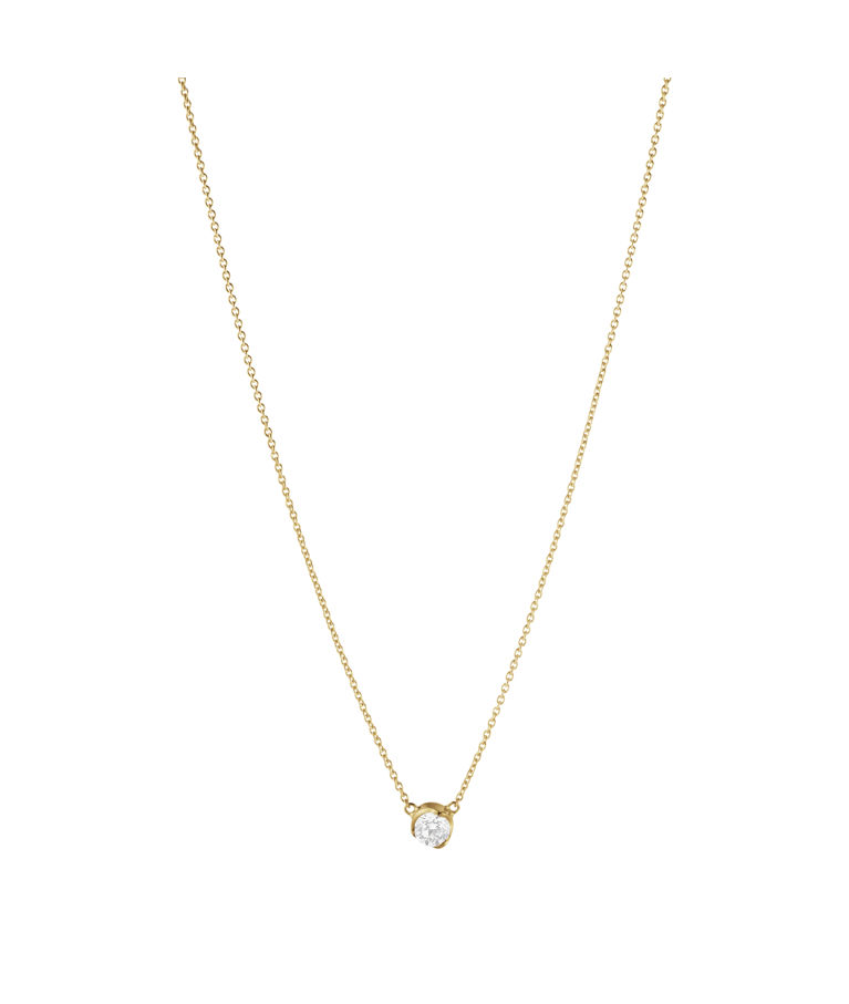 18k gg halsband GJ Signature Solitaire 0,20ct