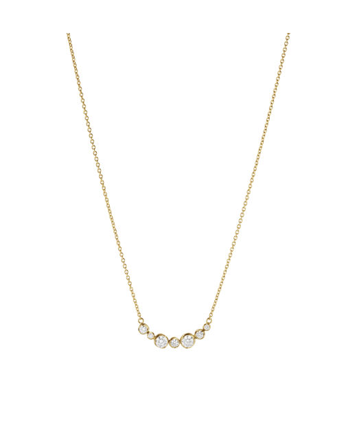 18k gg halsband GJ Signature tot. 0,22ct