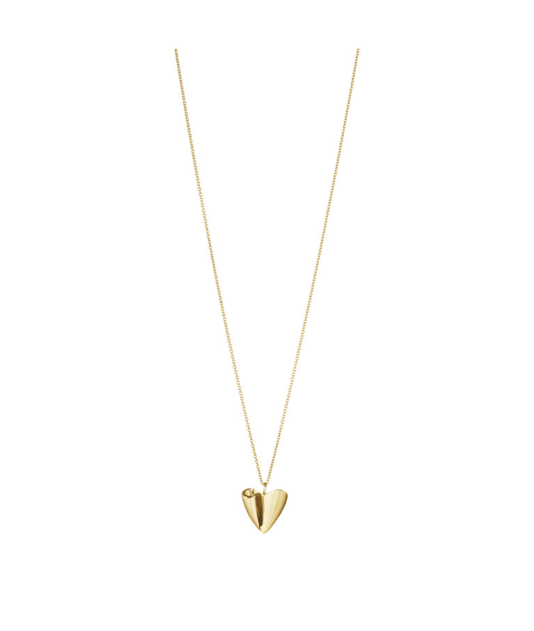 18k gg halsband Folded Heart