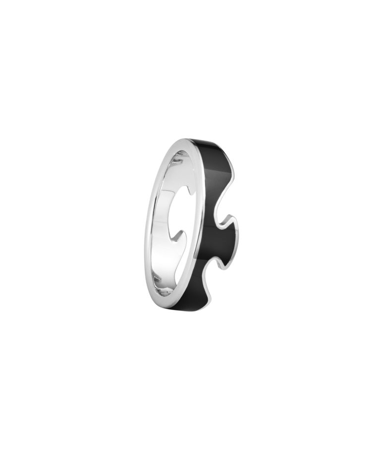 18k vg ring Fusion End svart ceramic SIZE 56