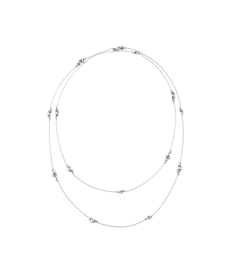 Silverhalsband Moonlight Grapes extra long 120cm