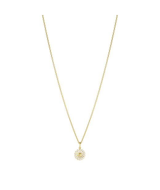Silverhalsband Daisy White 11 mm fg