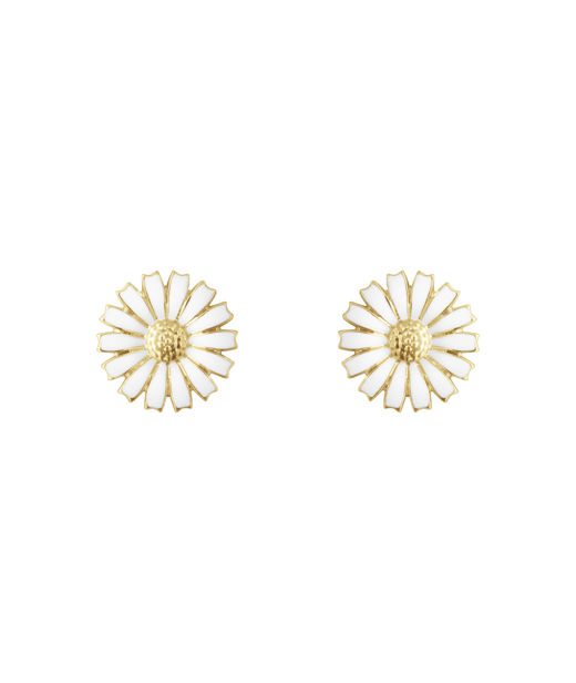 Silverörhängen Daisy White 11mm fg