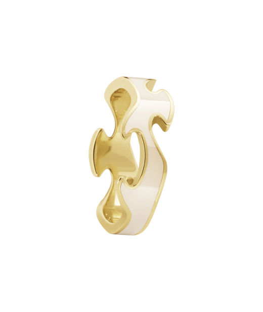 18k gg ring Fusion Center Begie Hycream SIZE 56